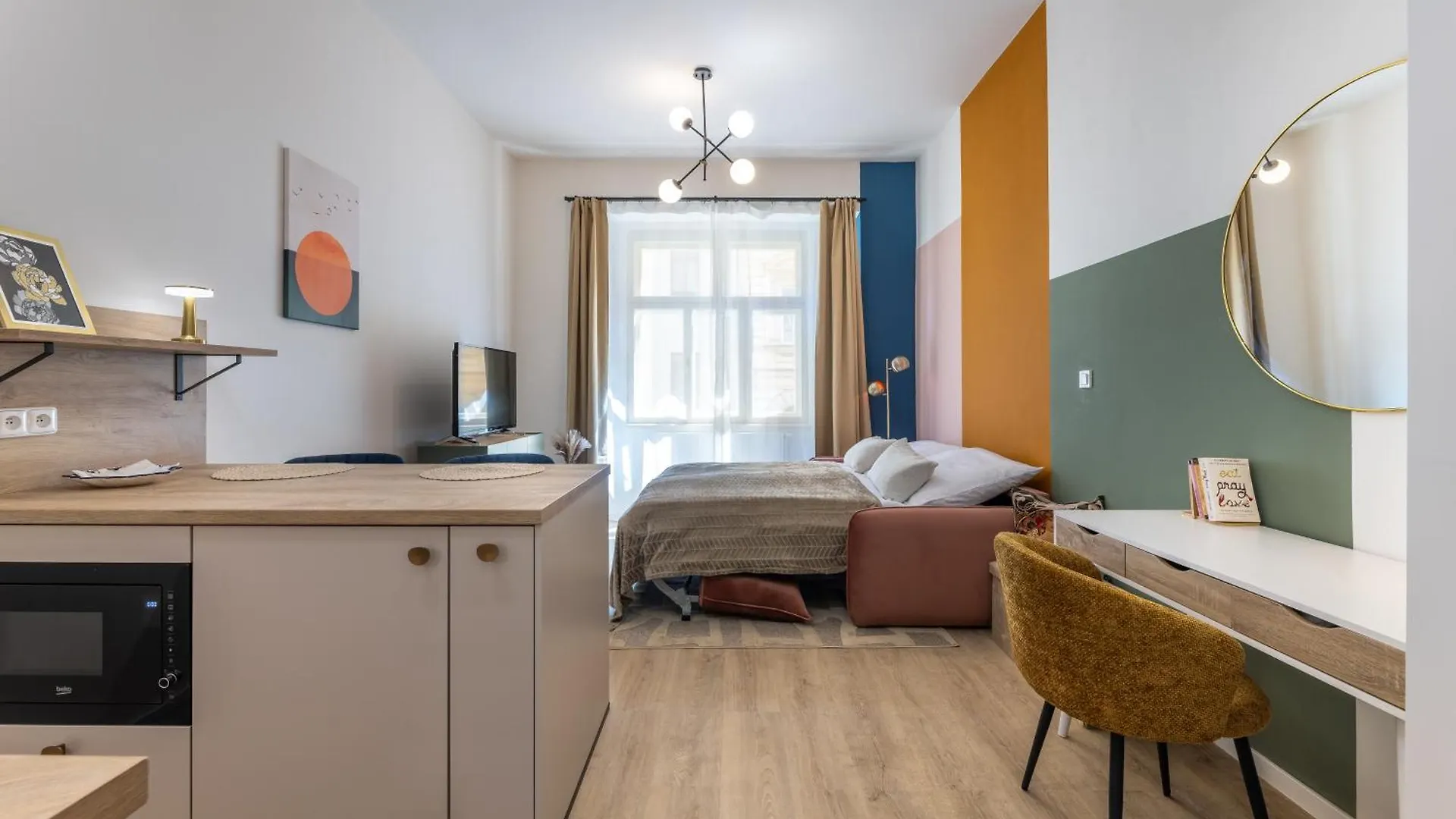 דירה פראג Zizkov Nest Serene Studio Retreat צ'כיה