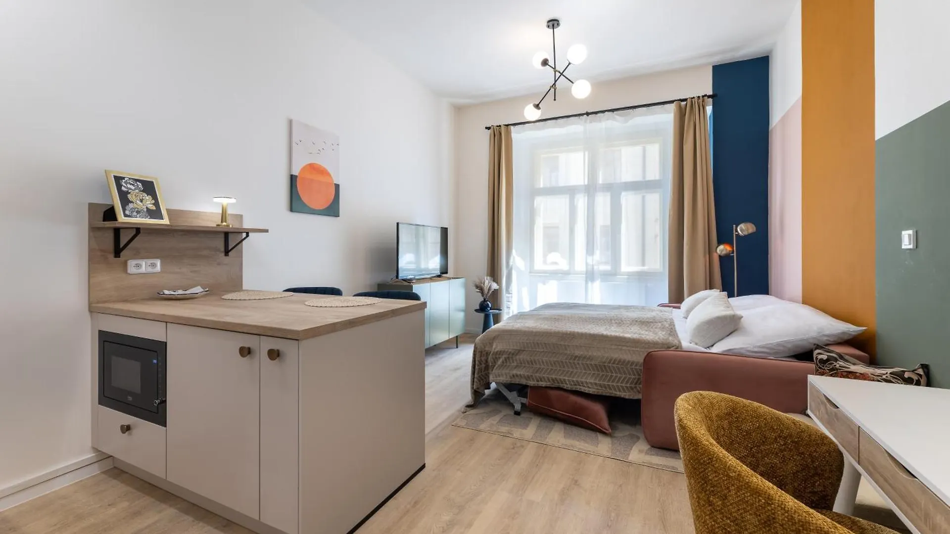 פראג Zizkov Nest Serene Studio Retreat