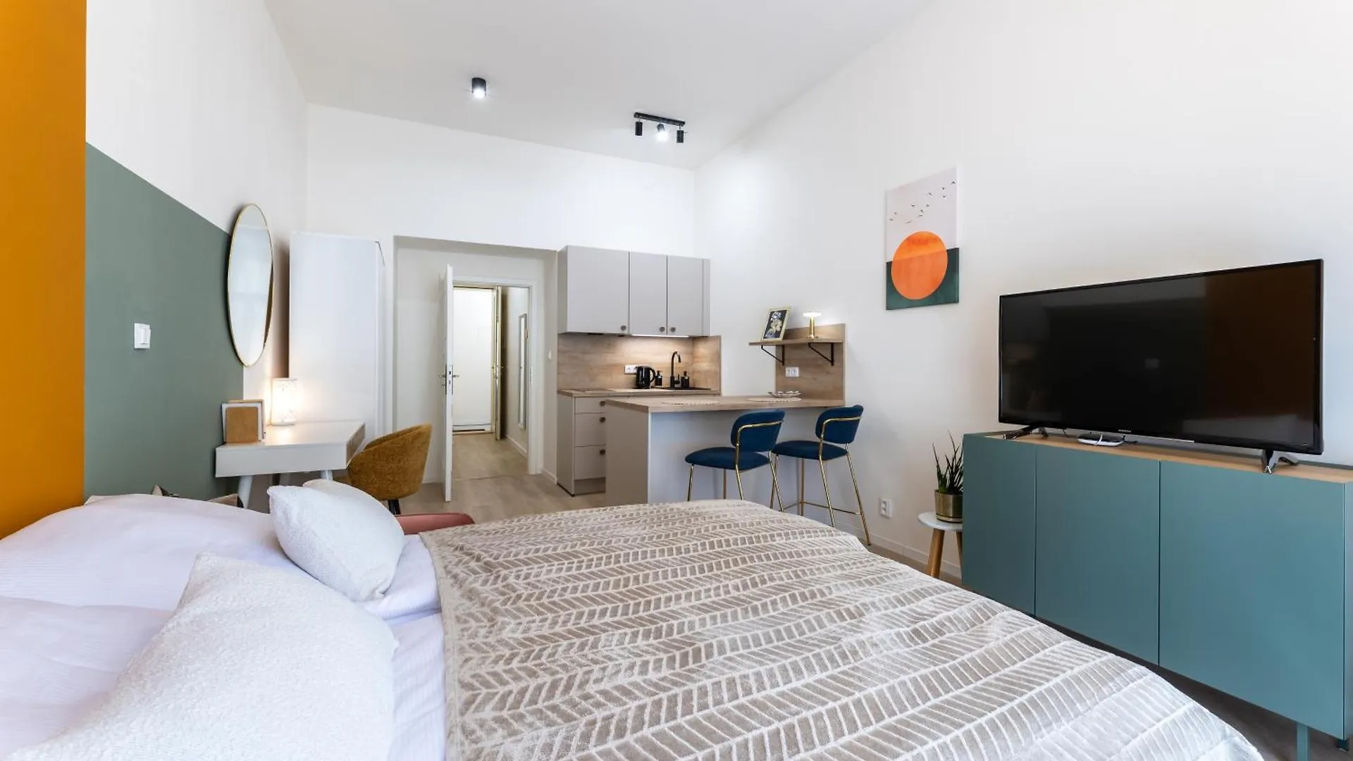 Lejlighed Zizkov Nest Serene Studio Retreat Prag Tjekkiet